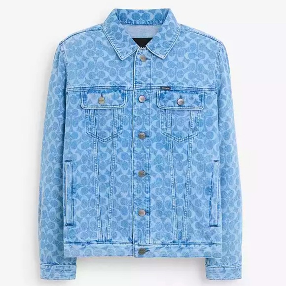 💎 COACH Signature Denim Jacket - Picture 1 of 4